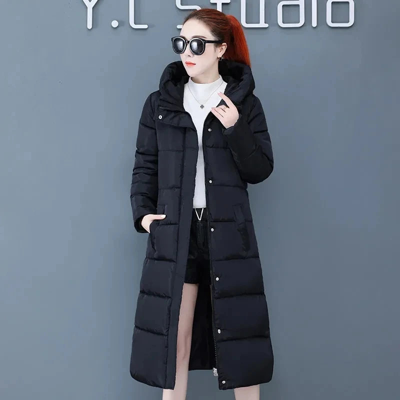 Новинка 2025 года зимняя пуховая куртка с хлопковой подкладкой женское пальто