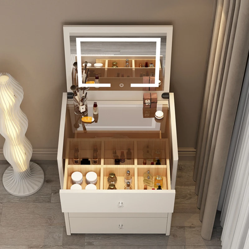 Туалетный столик для макияжа туалетный спальни зеркало женская ночная тумбочка