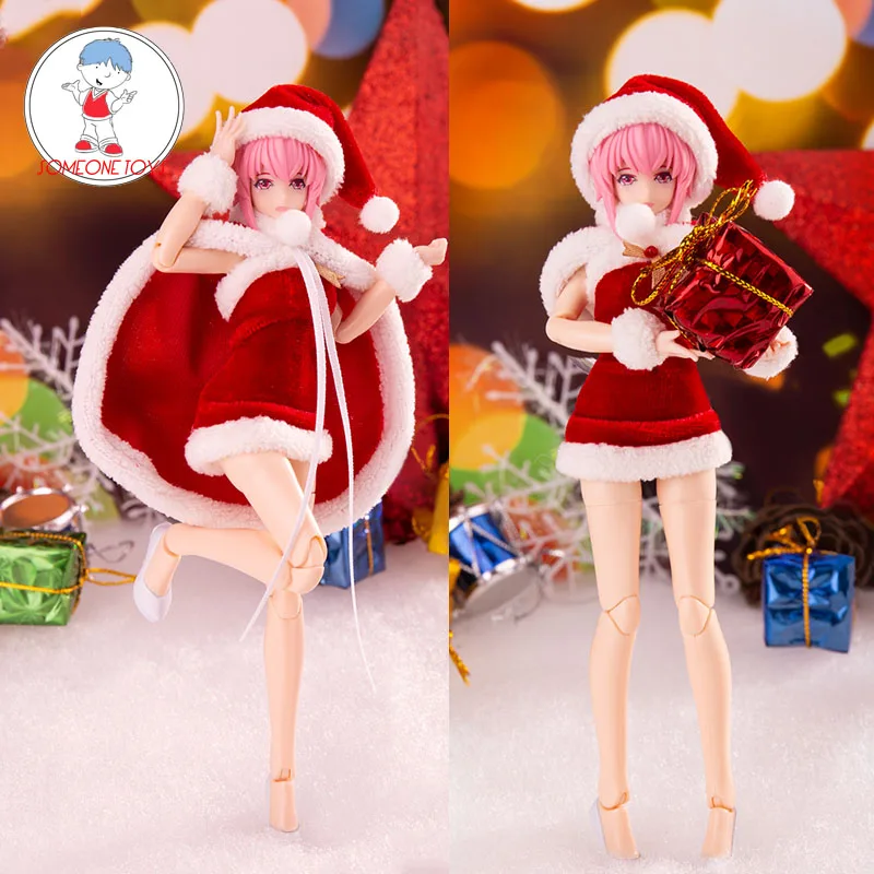 

1/12 Christmas Suit Narrow Shoulder Body with Exchangeable Chest Collectible 12 Inch DIY Model Kit Action Figure Doll