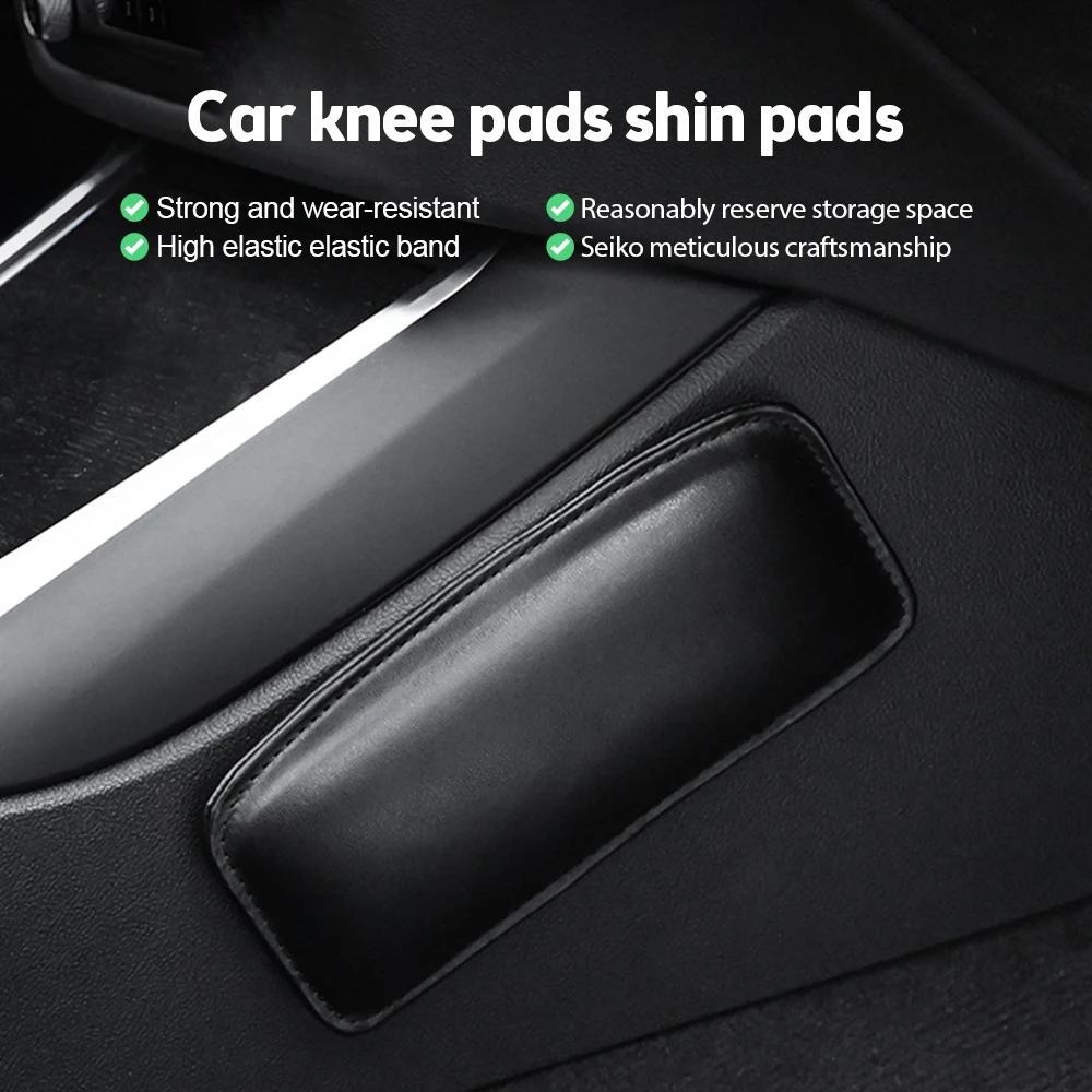 

Universal Car Leather Knee Pad Leg Cushion Thigh Support Seat Door Armrest Leg Pad Pillow Car Interior Elastic Cushion Decor