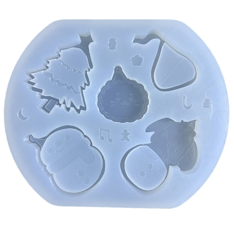 

4XBF Quicksand Resin Shaker Silicone Molds DIY Pendant Keychain Decorations Mould