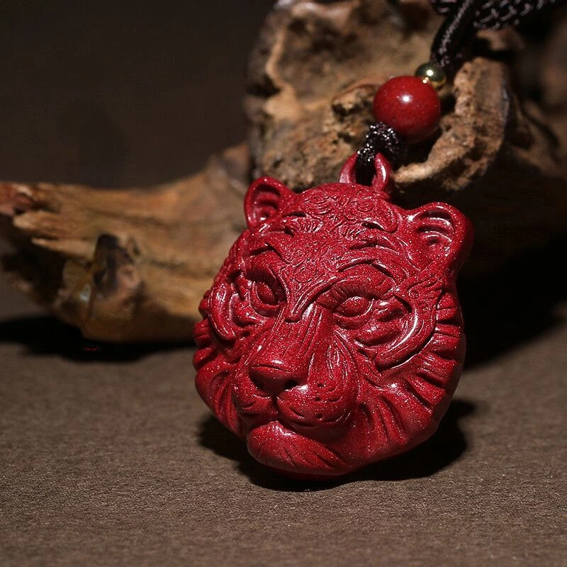

Raw ore marriage tiger pendent stone necklace boyfriend birthday gift