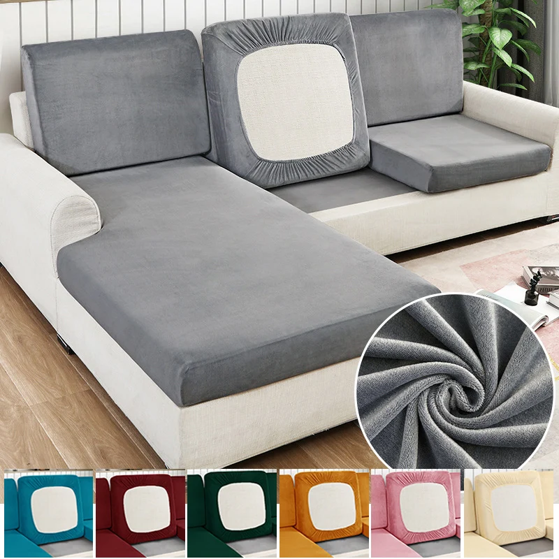 

Мягкий Бархатный Чехол для дивана, чехлы для сидений, теплый однотонный чехол для кресла, роскошный плотный домашний декор, чехлы для дивана