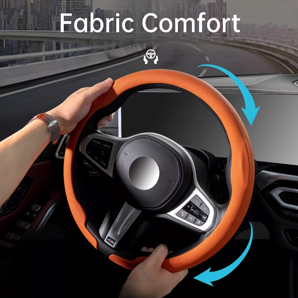 Фото Ультратонкий противоскользящий чехол на руль для Leapmotor C11 T03 C01 C10 C16 B10 B01 Lafa5 A1099 D19, аксессуары для интерьера автомобиля №2