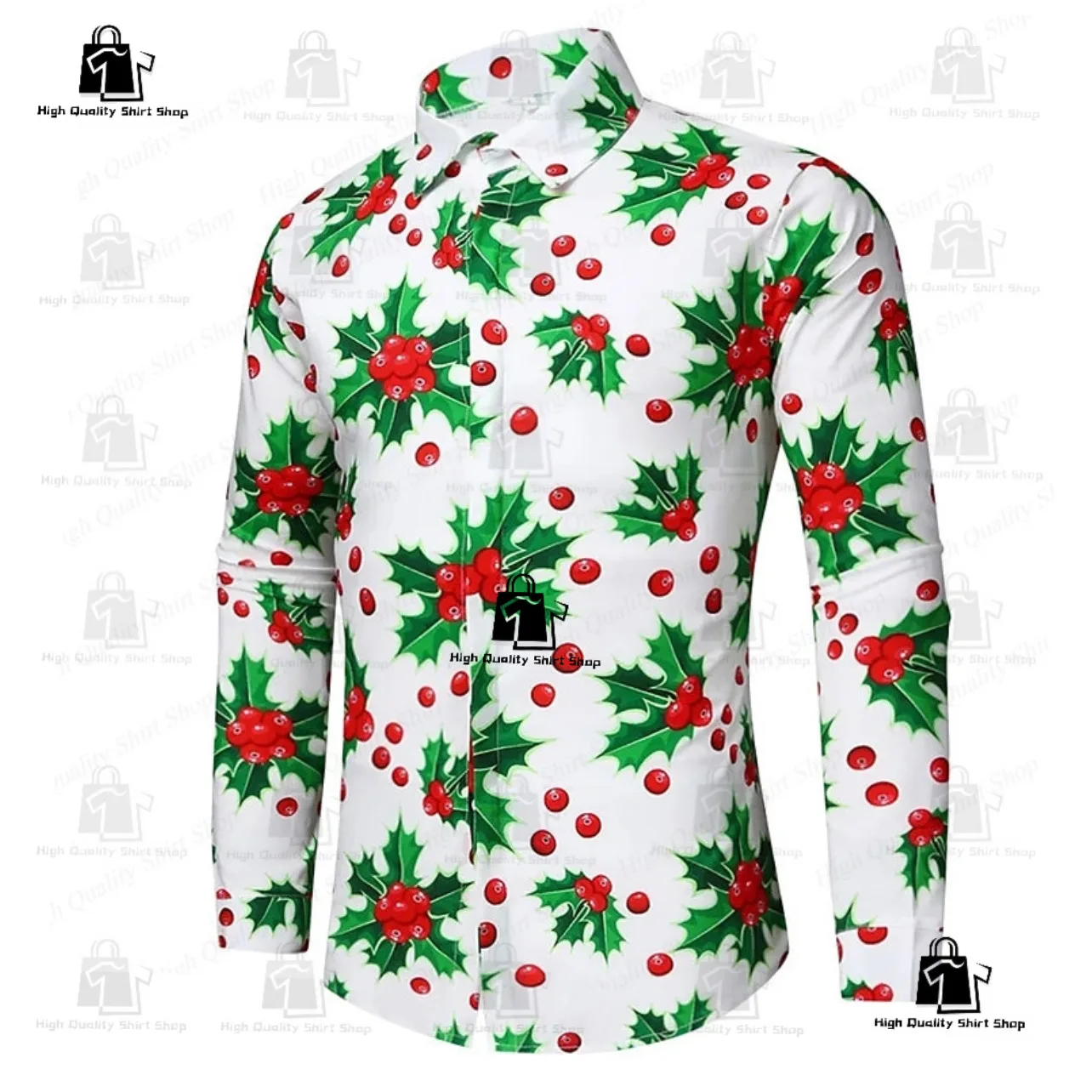 Многоцветная рождественская рубашка из бамбукового волокна