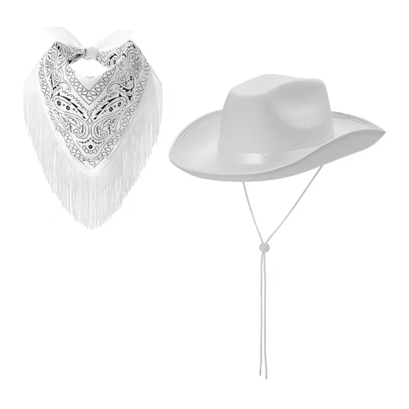 Ковбойская шляпа в стиле вестерн шарф для свадебного душа банданы девочек-ковбой