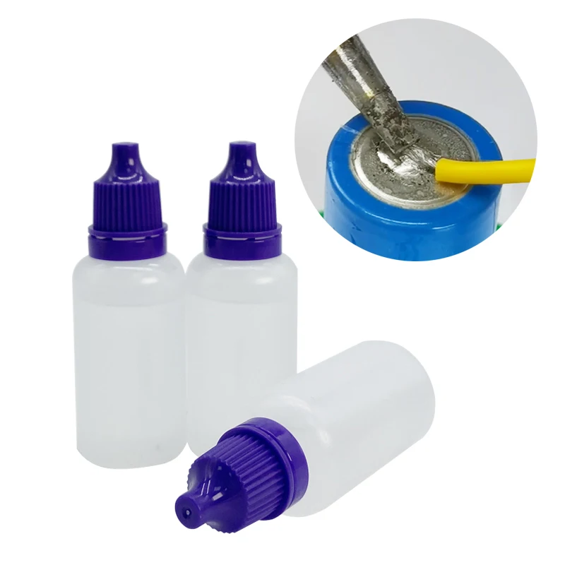 

20 г флюс для припоя из нержавеющей стали, жидкий флюс 18650, сварочная паяльная паста для аккумулятора, флюс для металла, цинка, никеля, железа, меди