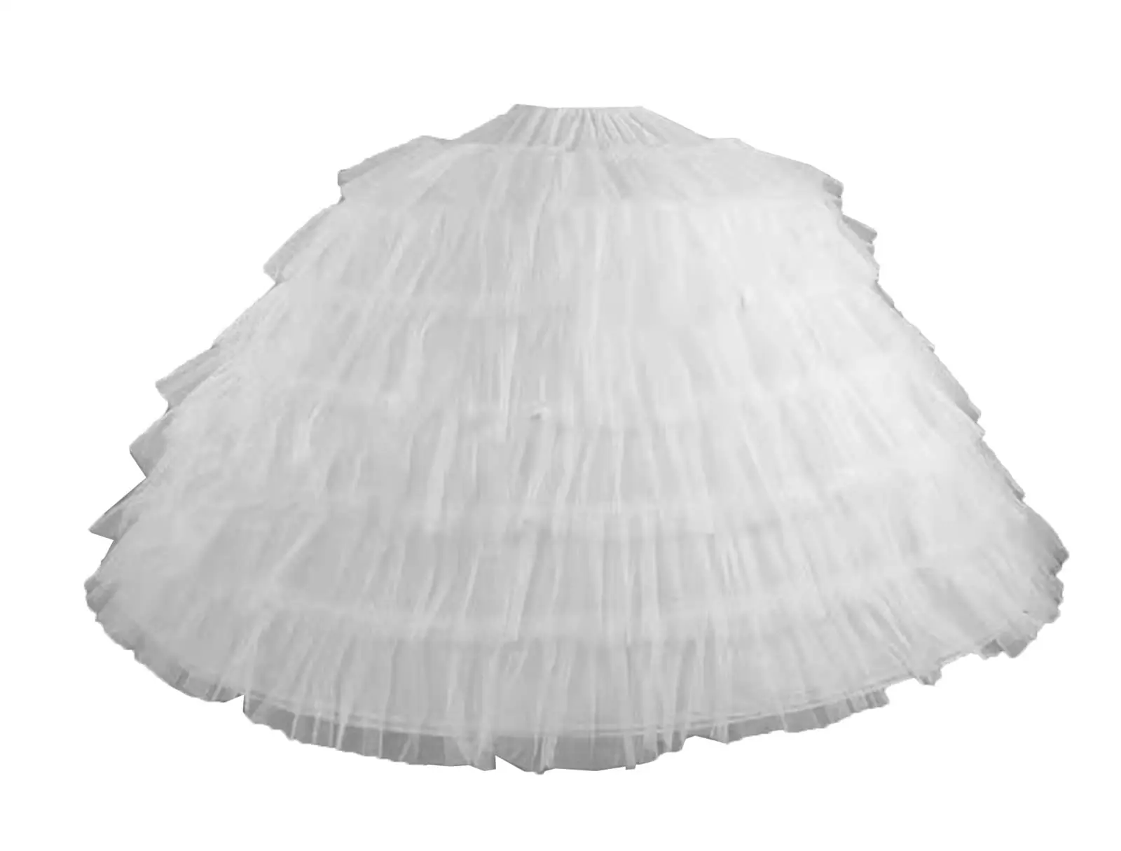 

Wedding Petticoat 6 Hoops White Quinceanera Dress Petticoat Super Fluffy Crinoline Slip Underskirt For Ball Gown