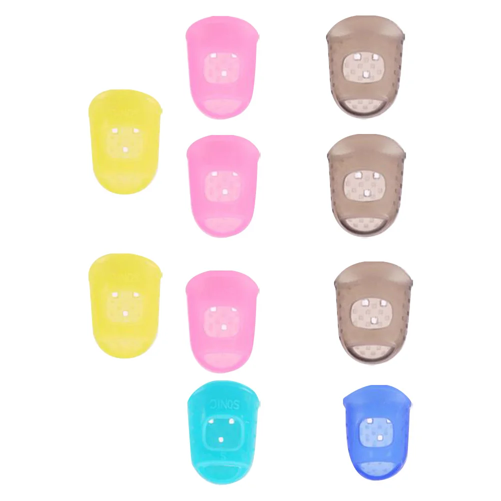 

10PCS Guitar Fingertip Protectors Silicone Finger Guards Fingertip Protectors for Ukulele