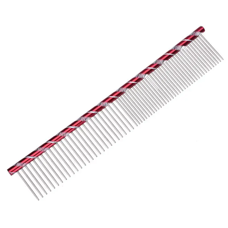 

Hot Sales High Quality Comb Long Hair Shedding Grooming Flea Comb Pet Puppy Dog Cat Stainless Steel Comb