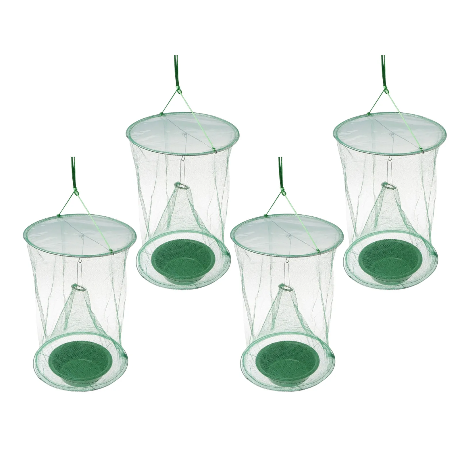 

Outdoor Hung Fly Trap Foldable Ranch Fly Trap Reusable Fly Trapper Fly Catcher Cage Effective Hangings Traps For Outdoor Garden