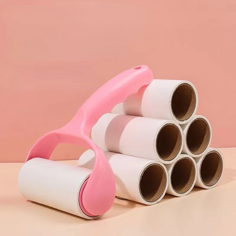 

New Tearable Paper Sticky Dust Collector Home Clothing Sticky Wool Dust Roller Replacement Paper Cleaning Tools Free Shipping