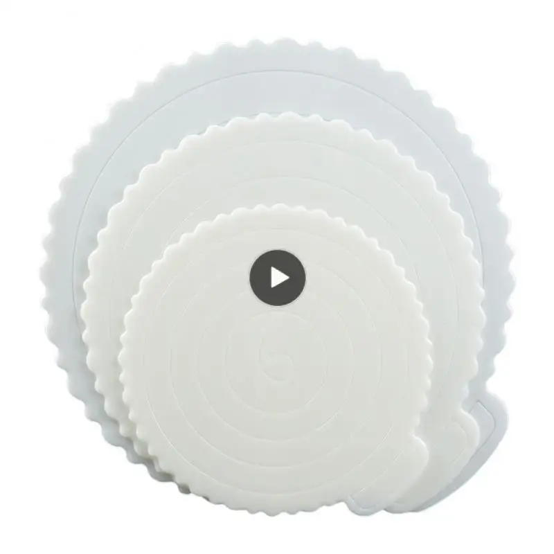

Square Cake Circle Cardboard Plastic Cake Base Plate Board With Handle Mousse Cake Cheese Cake Tray Board Reusable Cake Tool