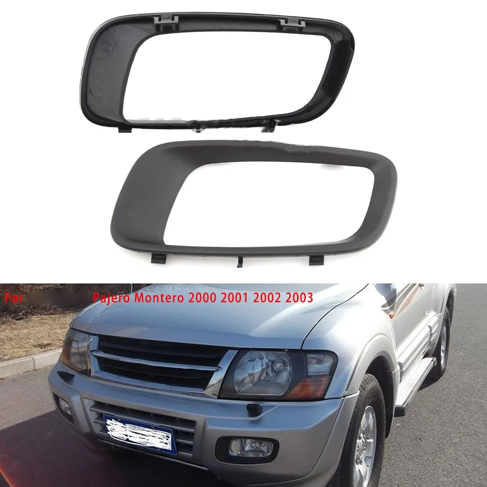 Автомобильная левая передняя противотуманная фара рамка для Mitsubishi Pajero Montero 2000-2003