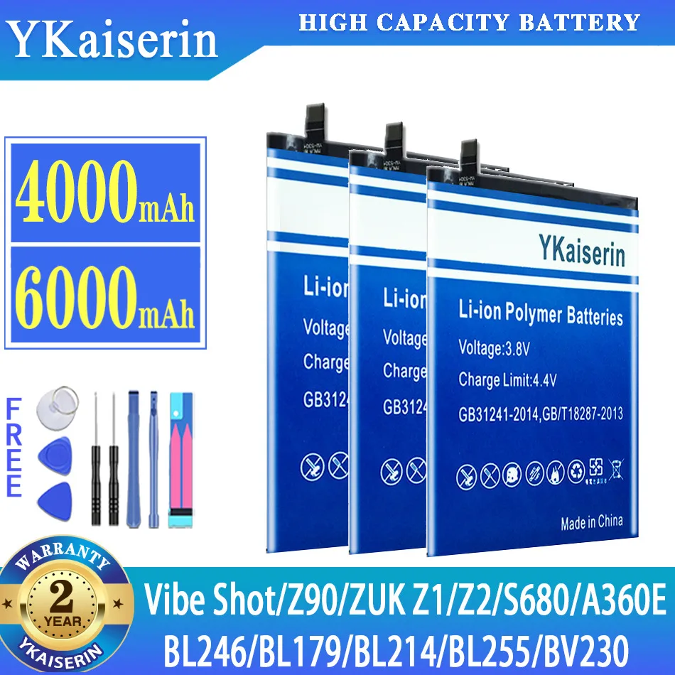 Аккумулятор высокой емкости BL246/BL179/BL214/BL255/BV230 для Lenovo Vibe Shot Vibe Z90 Z90-3 Z90-7 Z90a40, батареи максимальной емкости