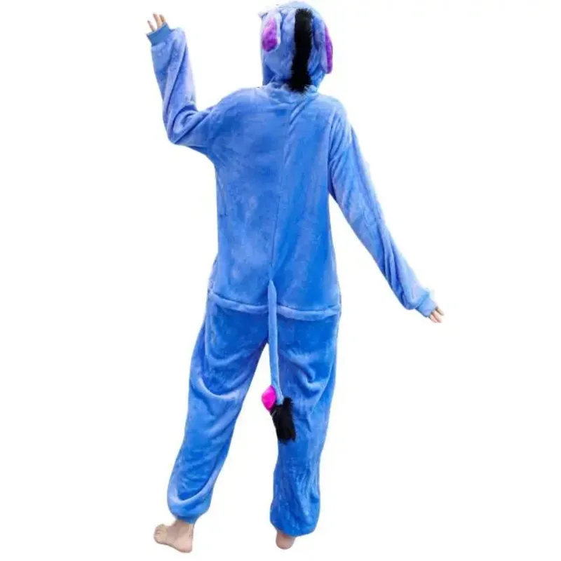 Пижама-кигуруми Eeyore в виде животных фланелевые комбинезоны унисекс с капюшоном