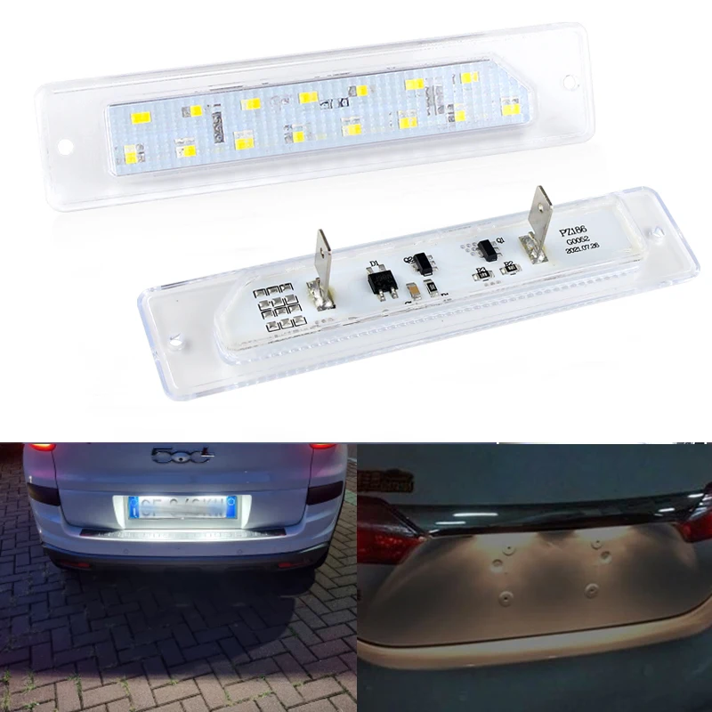 

2Pc LED License Number Plate Light For Fiat Ducato Box Bus For Peugeot Boxer Bus Manager For Citroen Jumper Bus Box Relay 94-02