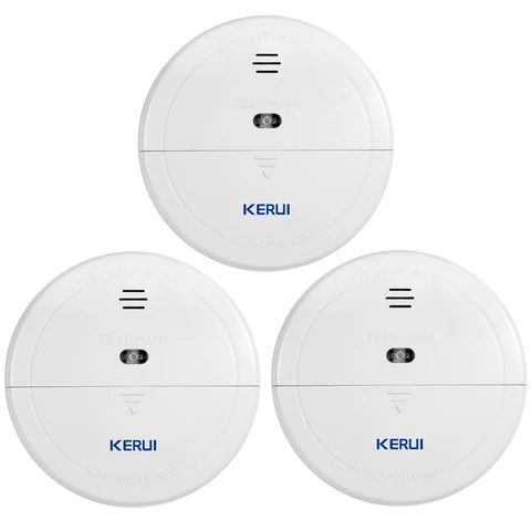 KERUI 433 МГц домашняя кухонная безопасность беспроводной детектор дыма пожарный датчик сигнализация для W181 W204 W184 GSM Wifi сигнализация