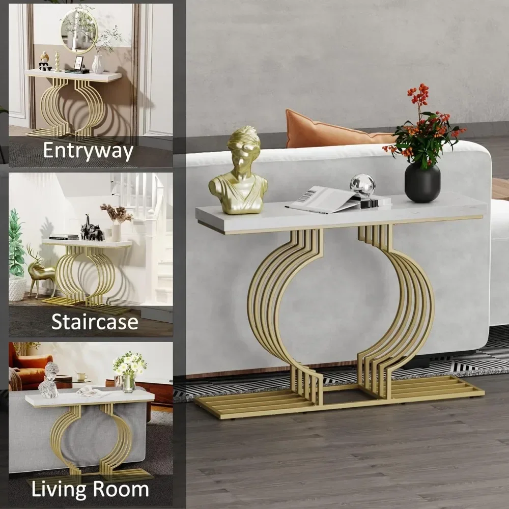 Современный консольный стол для прихожей узкий Диванный 47 24 дюйма мебель