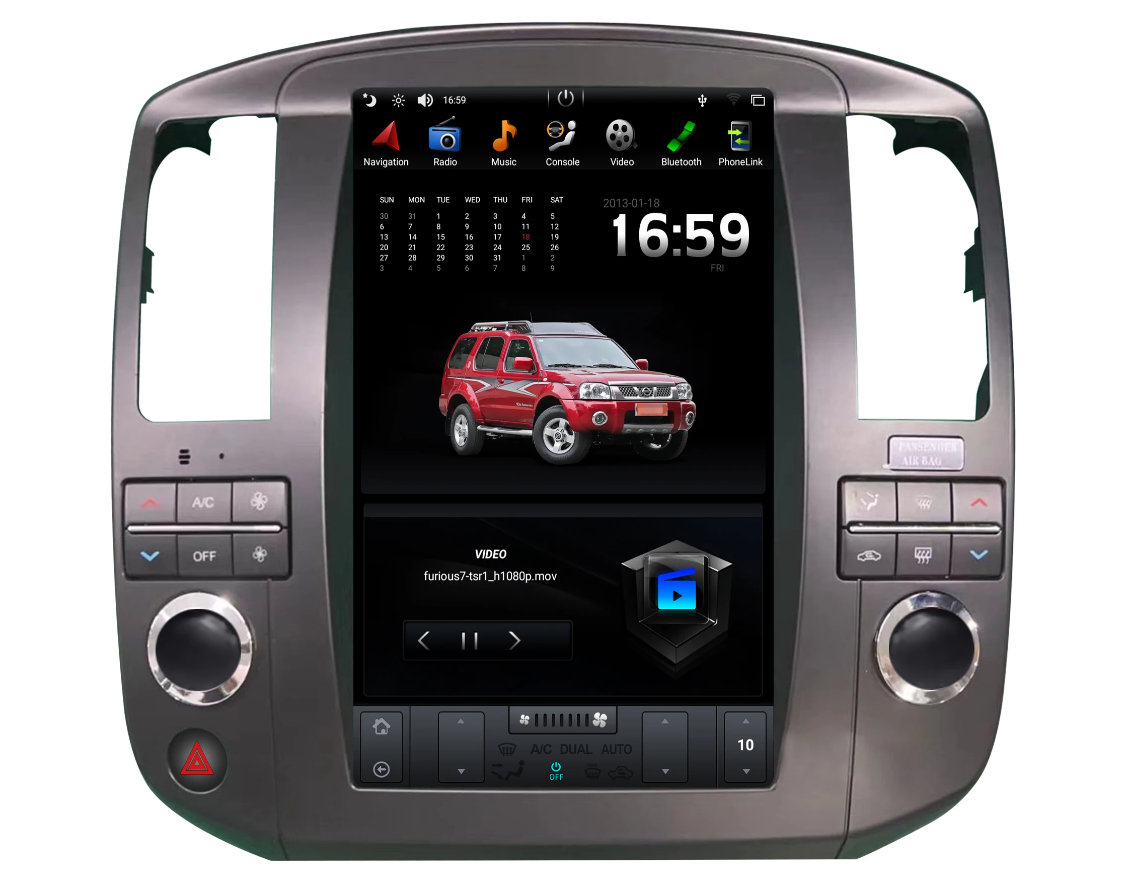 Автомобильный стерео-проигрыватель на Android с восьмиядерным процессором