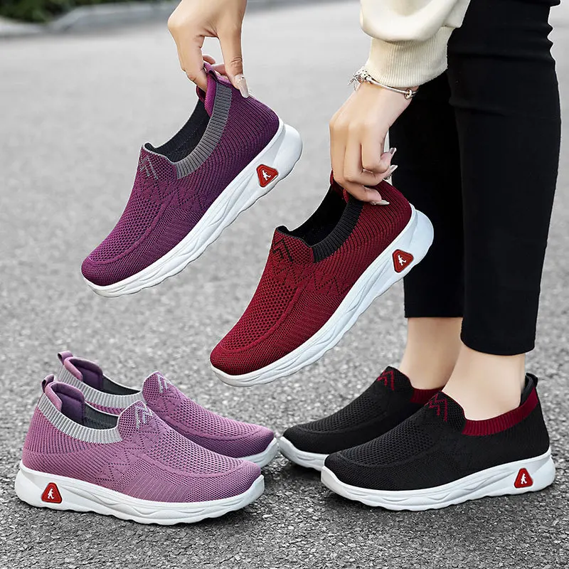 

Женские кроссовки на нескользящей подошве, мягкие кроссовки на толстой нескользящей подошве, модель 36-41 на весну и лето, 2023