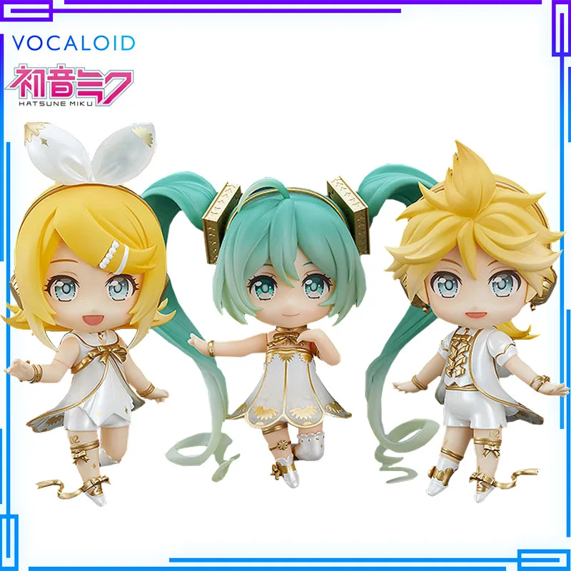 

02 Kagamine Len Rin 01 Hatsune Miku Figure Symphony 5th Anniversary Ver. Vocaloid Nendoroid Series Piapro Character Vocal Model