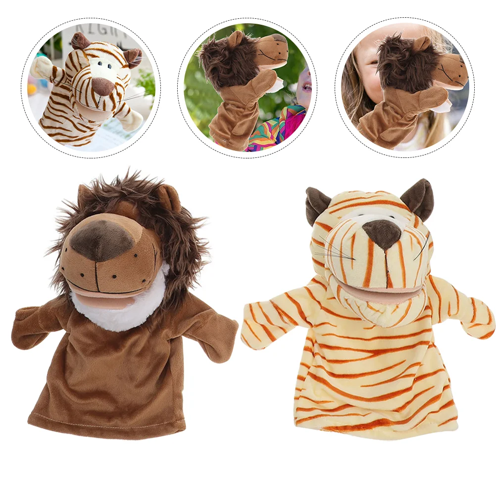 

Hand Puppets Puppet Animalkids Stuffed Tigertoy Realisticmovable Mouth Sets Adults