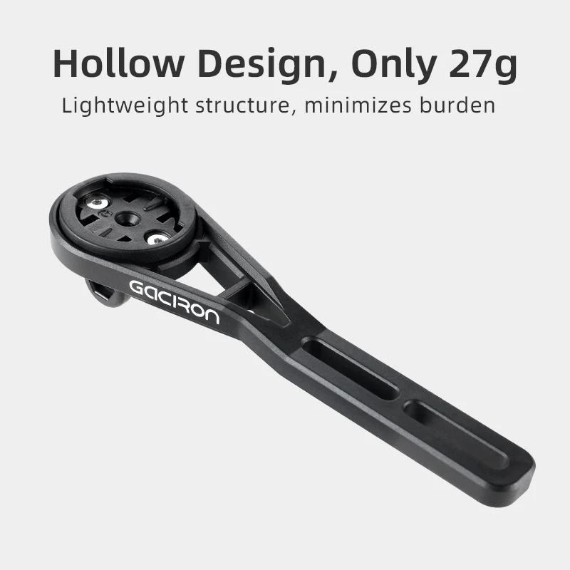 Фото Крепление для велокомпьютера Gaciron H25, совместимое с Garmin/Wahoo/Bryton, регулируемый держатель для переднего фонаря Gaciron, интегрированное крепление на руль. №4