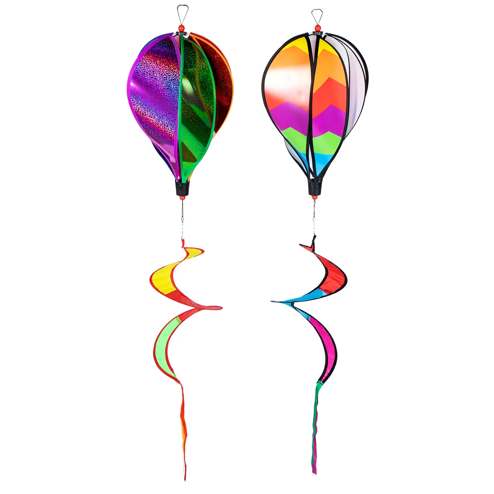 

2 Pcs Ornaments Twisters Outdoor Layout Pendants Lawn Decor Hanging Windmill Toys Pvc Decorations