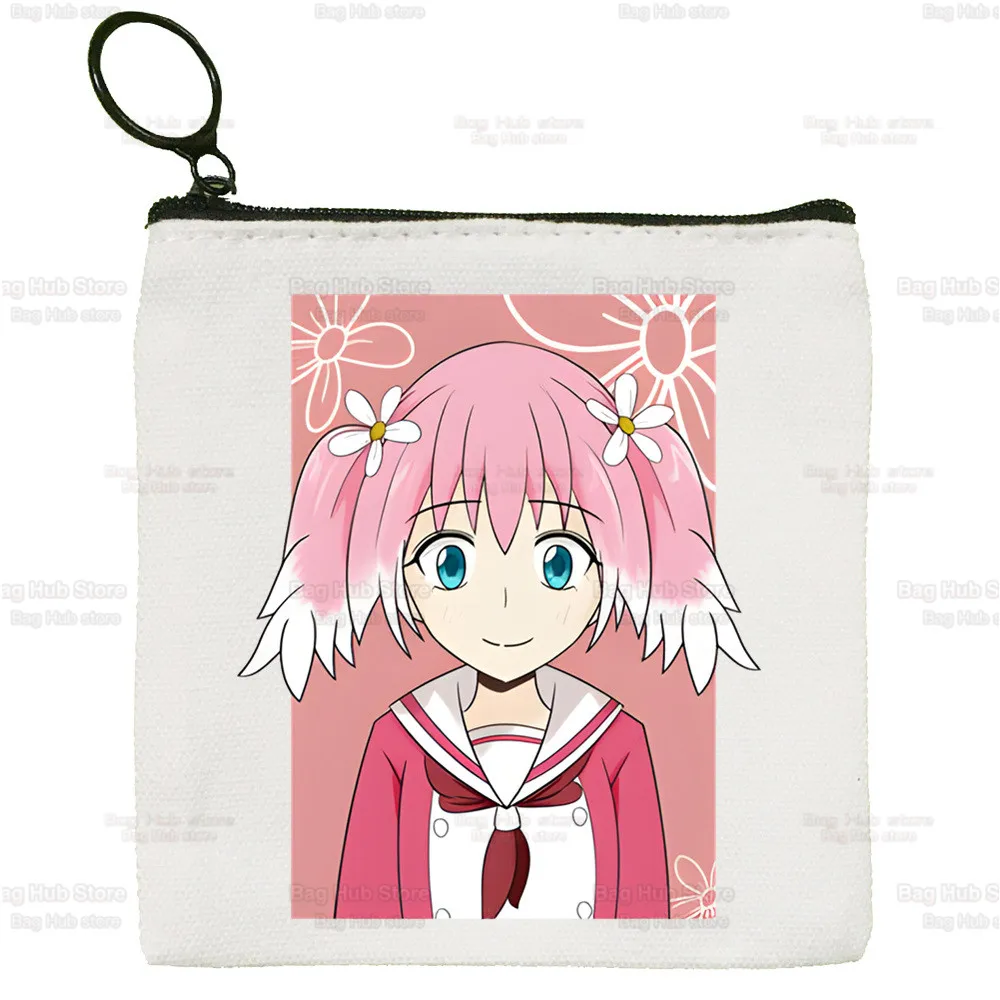Talentless Nana Cute Mini Coin Purse Canvas Munou No Nana Student Wallet Hiiragi Nana Coin Case Zipper Hand Female Key Case