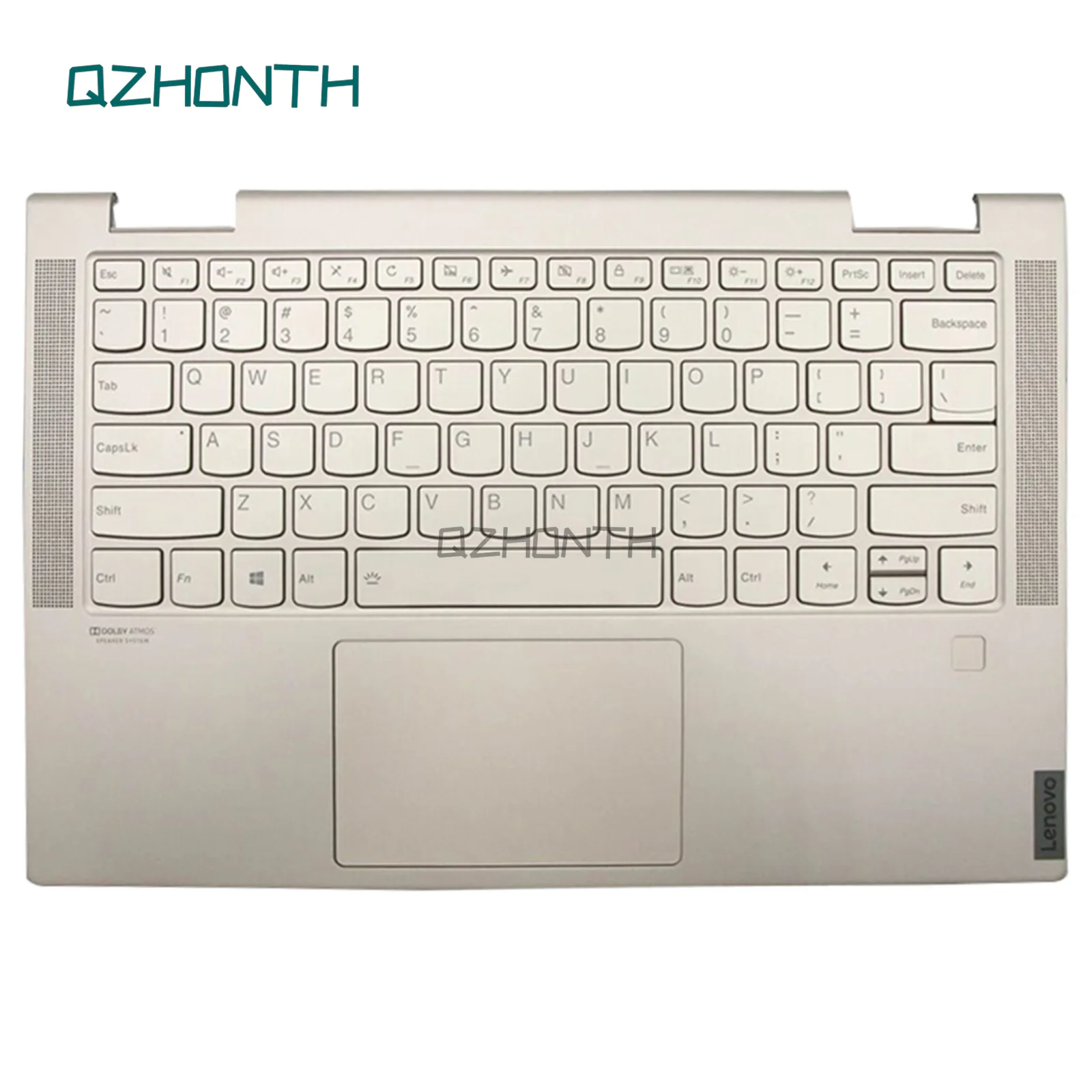 

New Palmrest Upper Case w/ Backlit Keyboard For Lenovo YOGA C740-14 C740-14IML 5CB0U43990 (Gold Color)