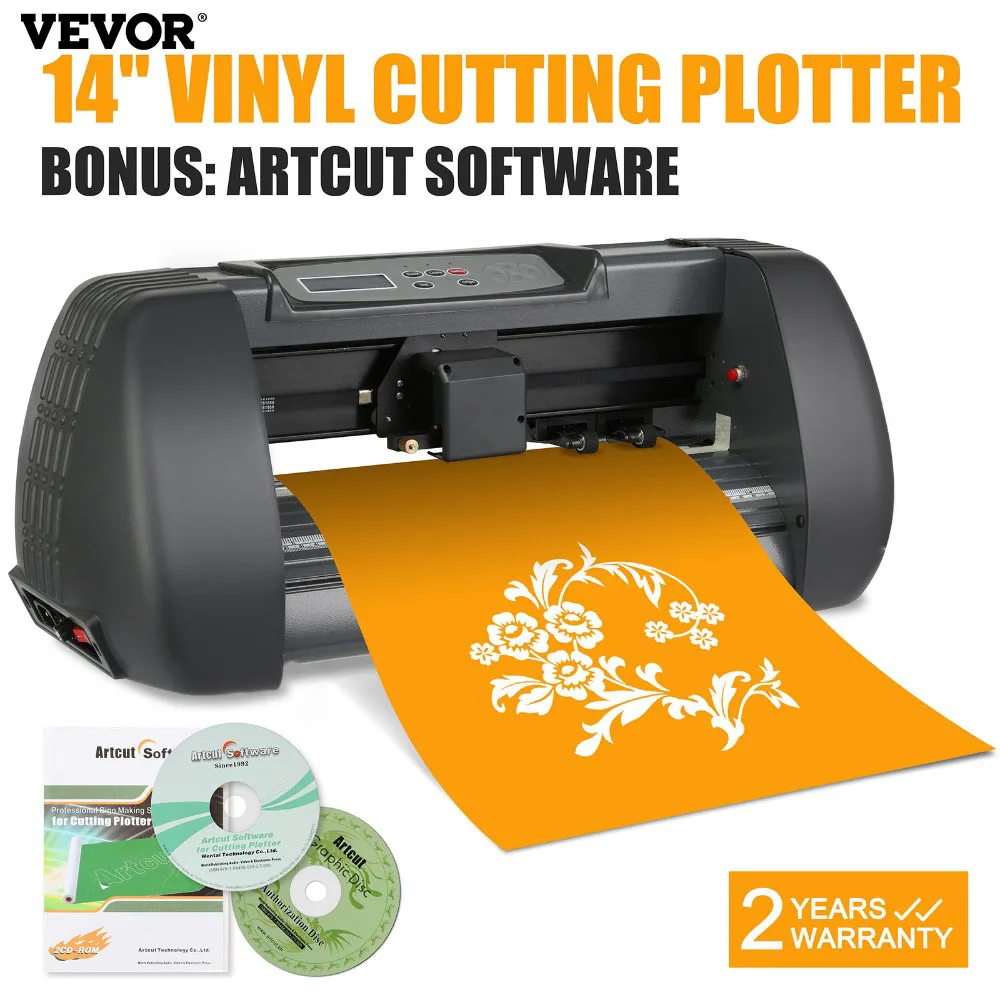 

14 дюймовый режущий плоттер, Виниловая наклейка, простой в использовании дизайн с профессиональной резкой контура