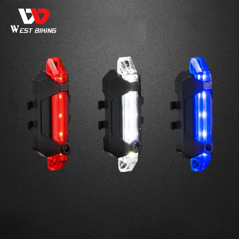 

WEST BIKING Bike Taillight Waterproof Bicycle Rear Lamp USB Rechargeable LED Tail Light 4 Mode Cycling Safety Warning Accessorie