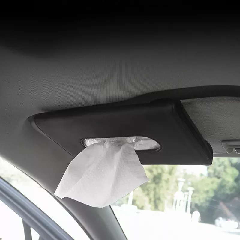 

Tissue Box Car Sun Visor Tissue Box Holder Auto Interior Storage Mask Storage Box Decoration For Universal Car Accessories