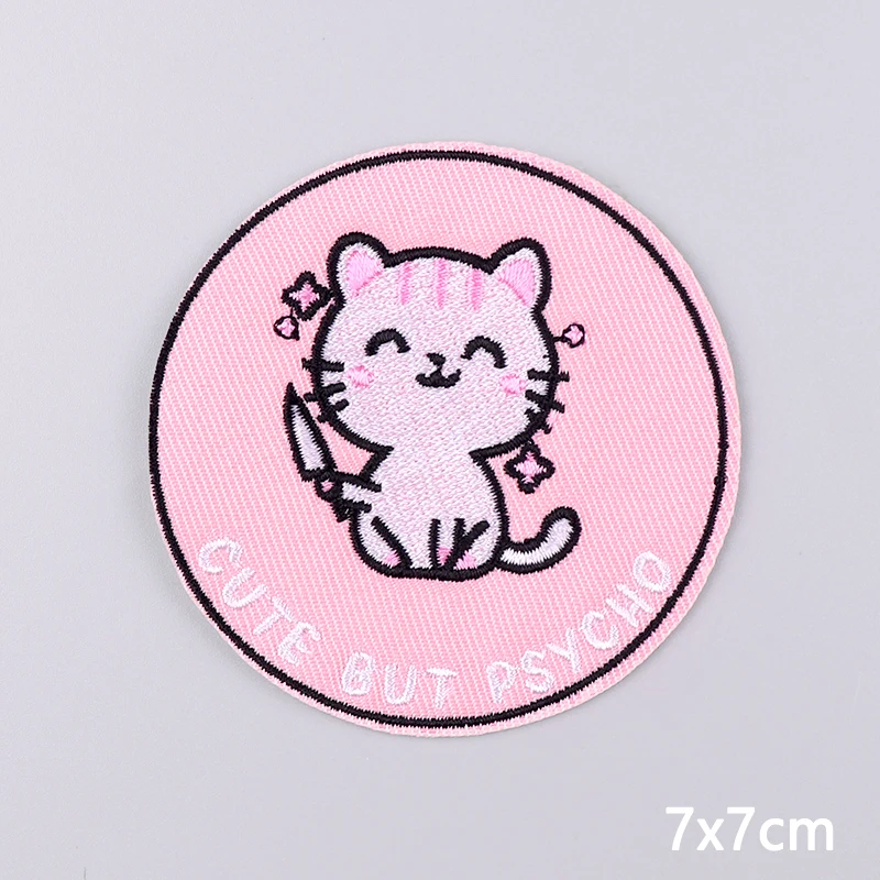 Мультяшная аппликация вышитые нашивки для одежды наклейки милые с животными