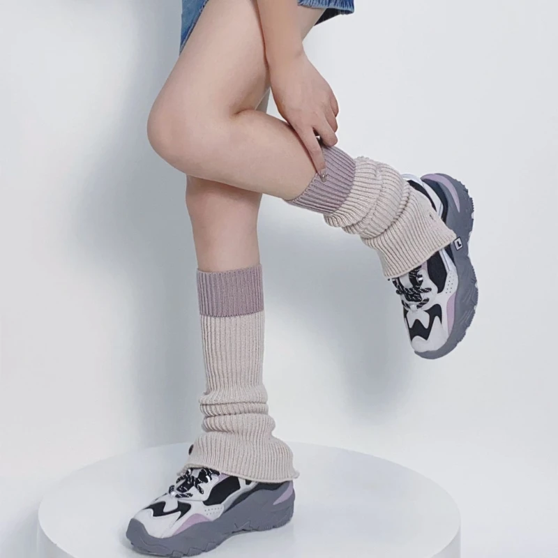 

Autumn Knitted Leg Cover Calf Sock Thin Y2k Hot Girl MosquitoRepellent Sock