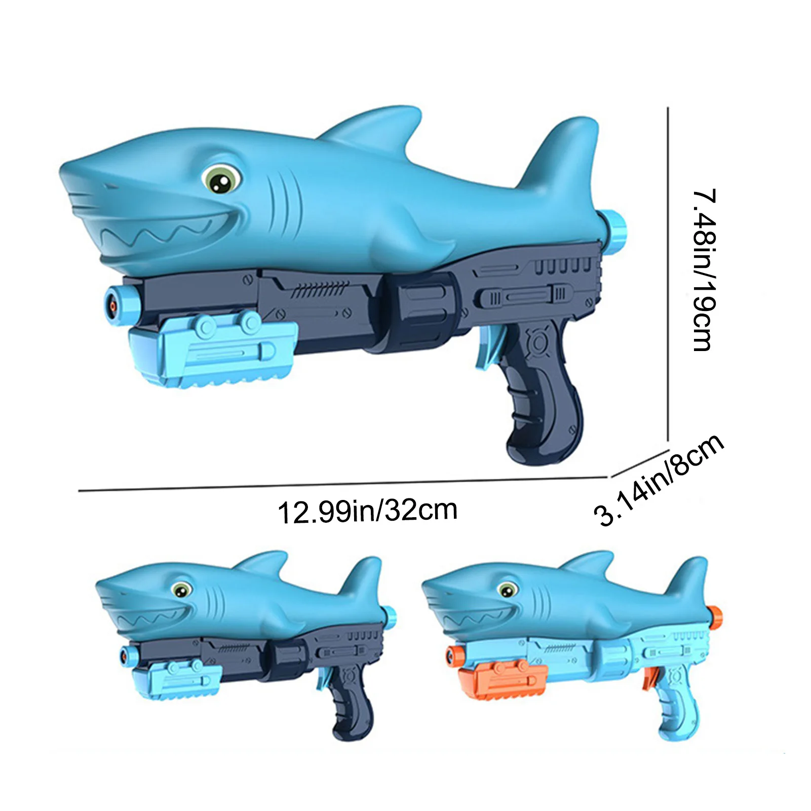 Водяные Пистолеты Shark для детей игрушка брызг с большим радиусом действия -