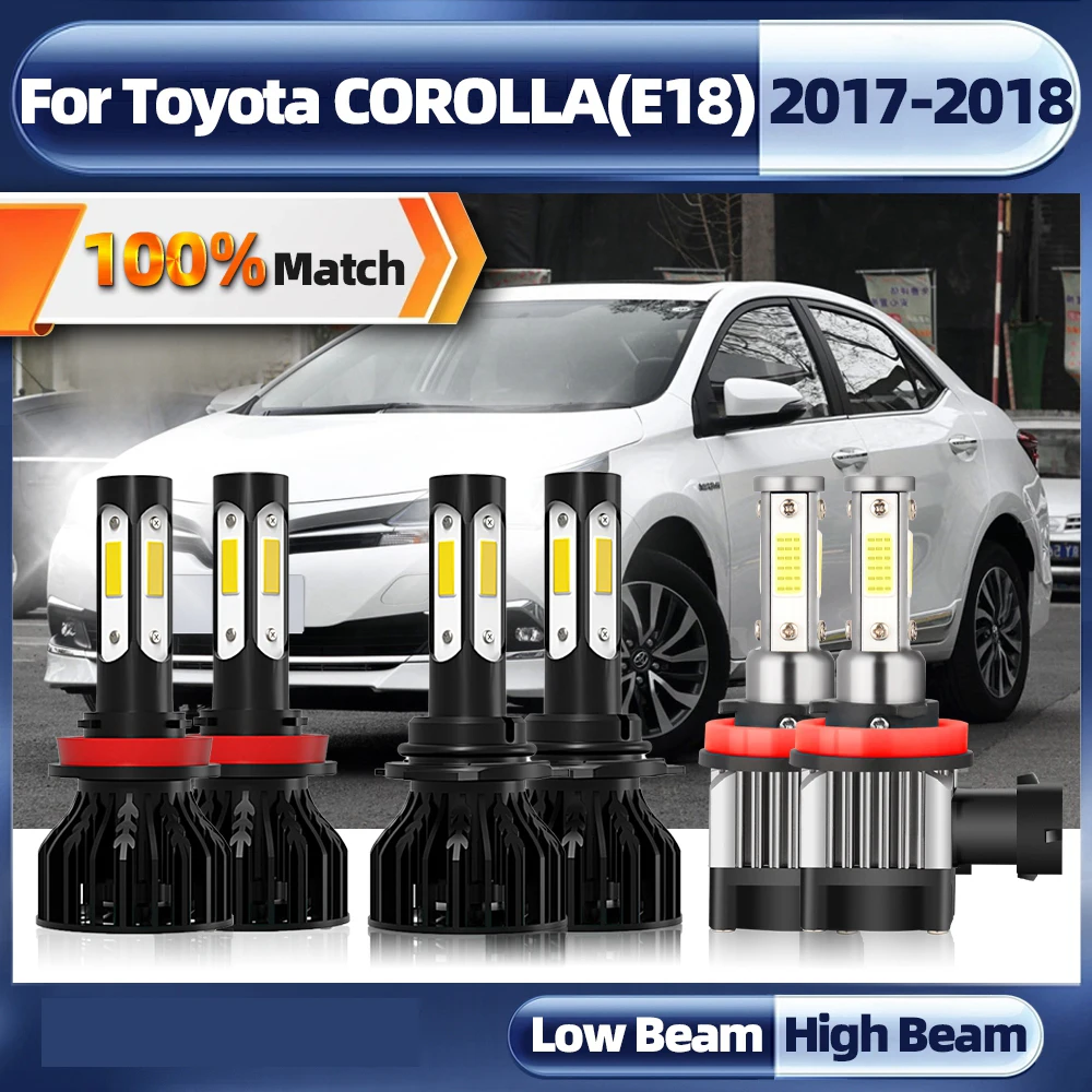 

LED Canbus H11 360W Turbo Car Headlight Bulbs HB3 9005 Car Light 6000K White 60000LM For Toyota COROLLA(E18) 2017 2018