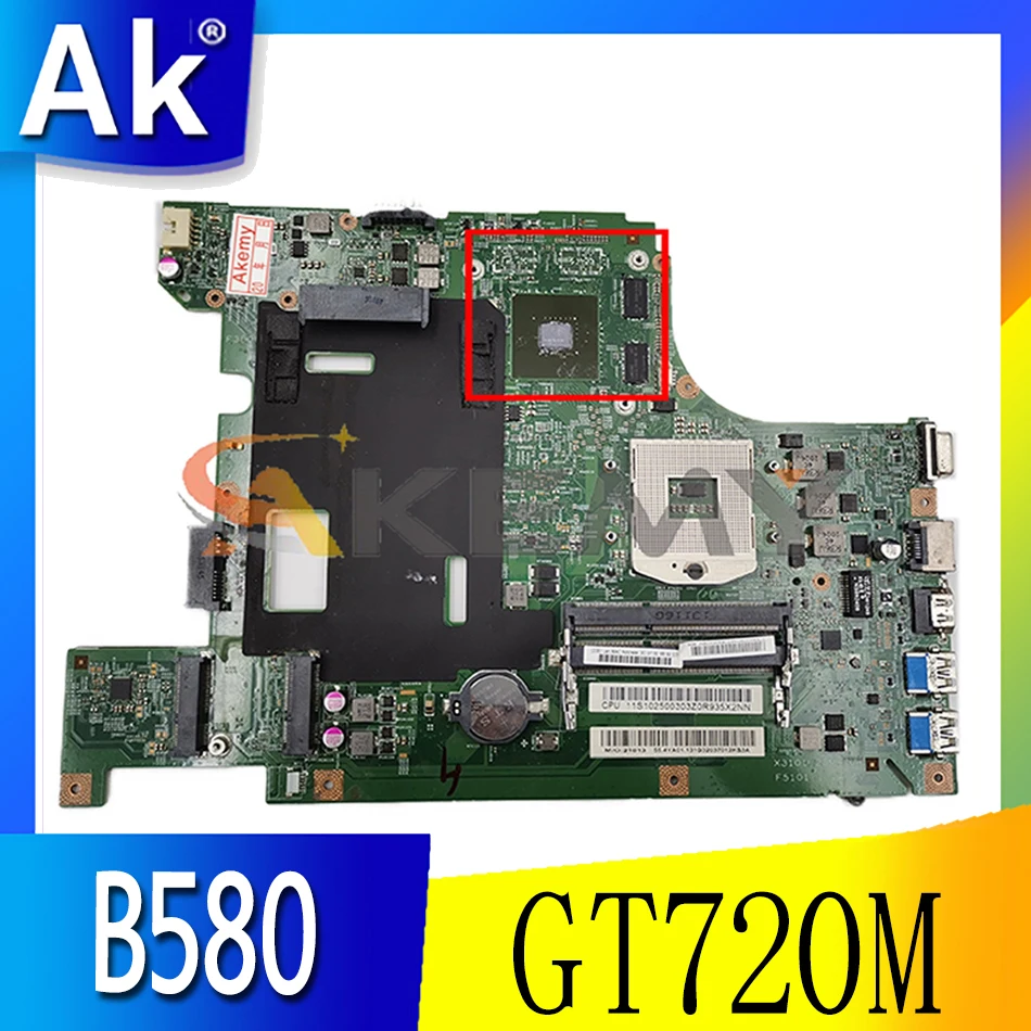 

Материнская плата Akemy B590 B580 для ноутбука Lenovo B580 V580C B590, материнская плата PGA989 HM76 GT720M 1 ГБ DDR3 100%, протестированная работа