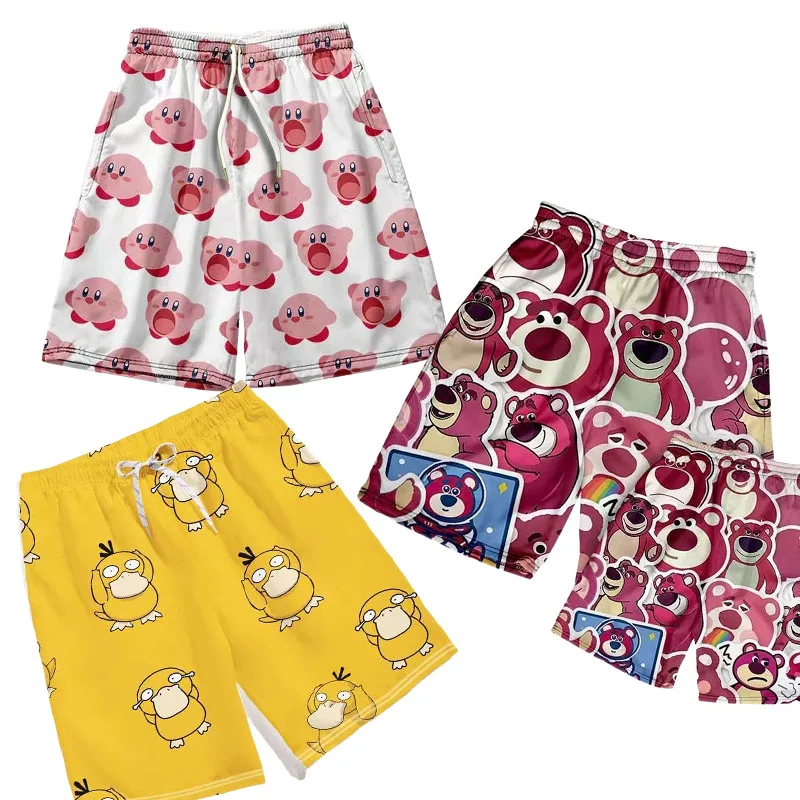 Sanrios Kawaii kirby Couple outfit Homewear Pajamas Basketball pants Beach pants Loose versatile Gifts for Christmas birthday