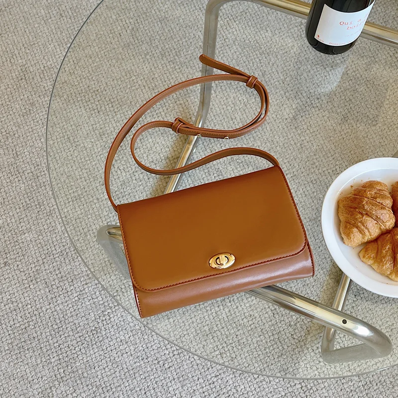 

Korean Designer Vintage Thin Women Bag Cover Ladies Flap Bag PU Leather Female Small Shoulder Crossbody Bag Whole Sale