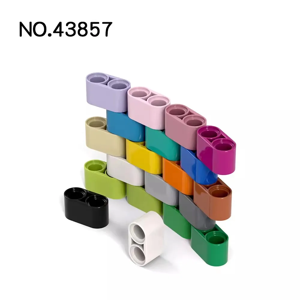 50 шт. MOC 43857 фасcio high-tech 1x2 spessore Liftarm mattoni совместимый уведомлений множество cervello