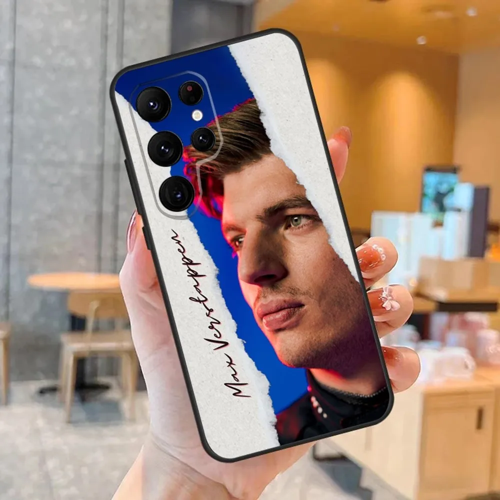 F1 Formula 1 M-Max V-Verstappen Phone Case For SamsungS24 S23 S22 S21 Ultra Pro S10 S30Plus S9 20lite Black Cover