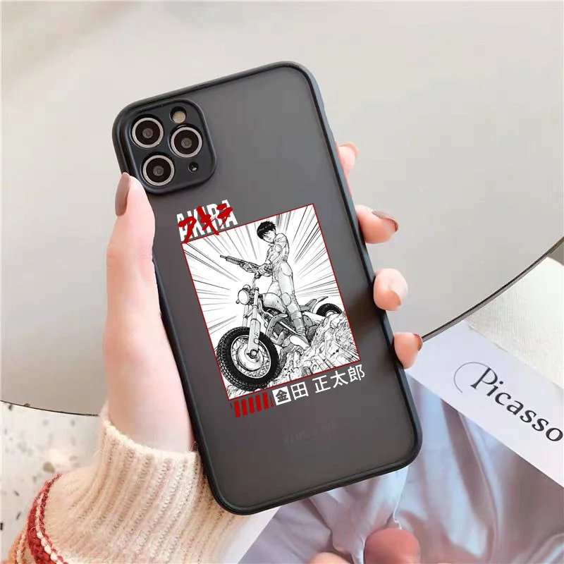 Ударопрочный чехол Akira 84 для телефона iPhone 12 13 11 Pro Max SE20 X XS XR 7 8 6Plus черный Жесткий