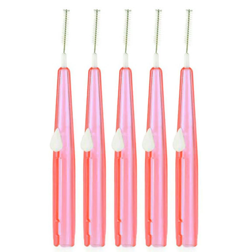 

60PCS Interdental Brushes Portable Gingival Toothpicks Interdental Cleaners Flosser Pick Care Tool ( )
