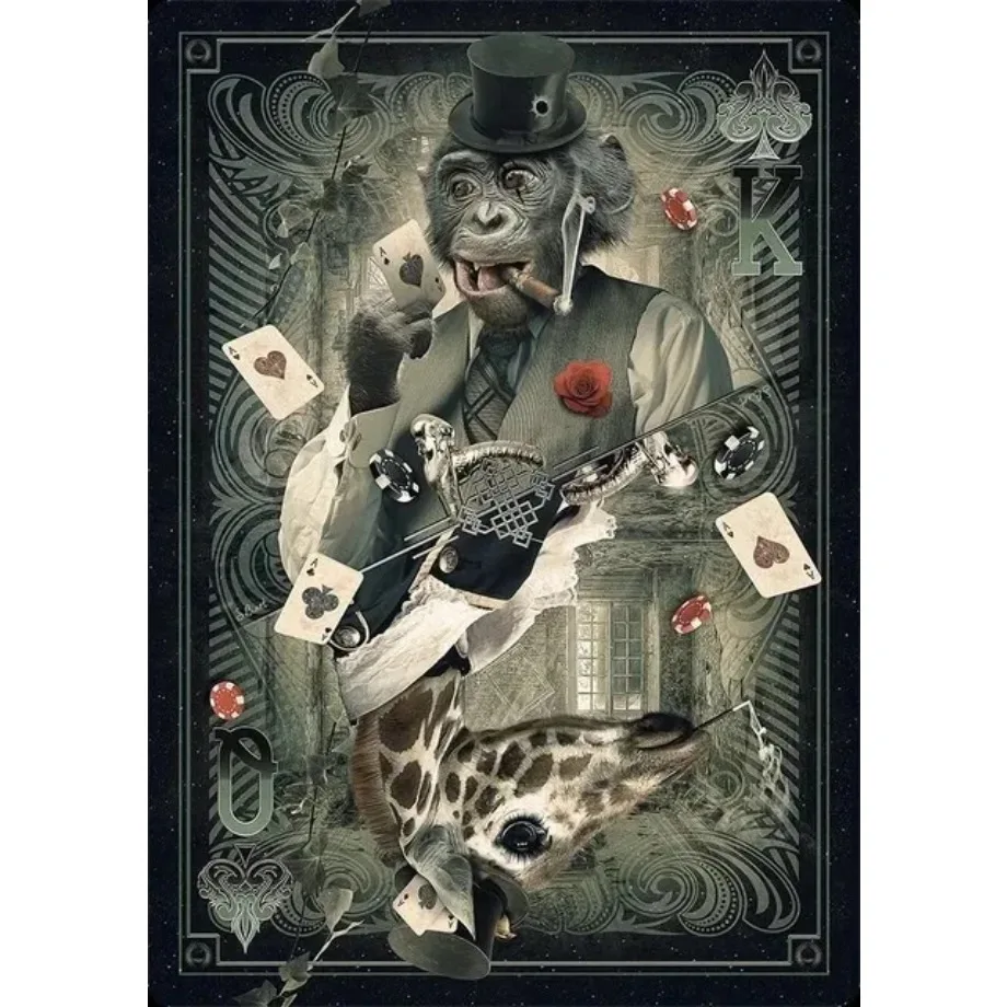 Абстрактные настенные художественные постеры с животными граффити художника