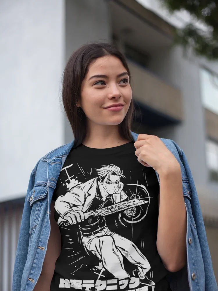 Мягкая черная футболка из аниме джутсу касин годжо Сатору мягкая Nanami Kento