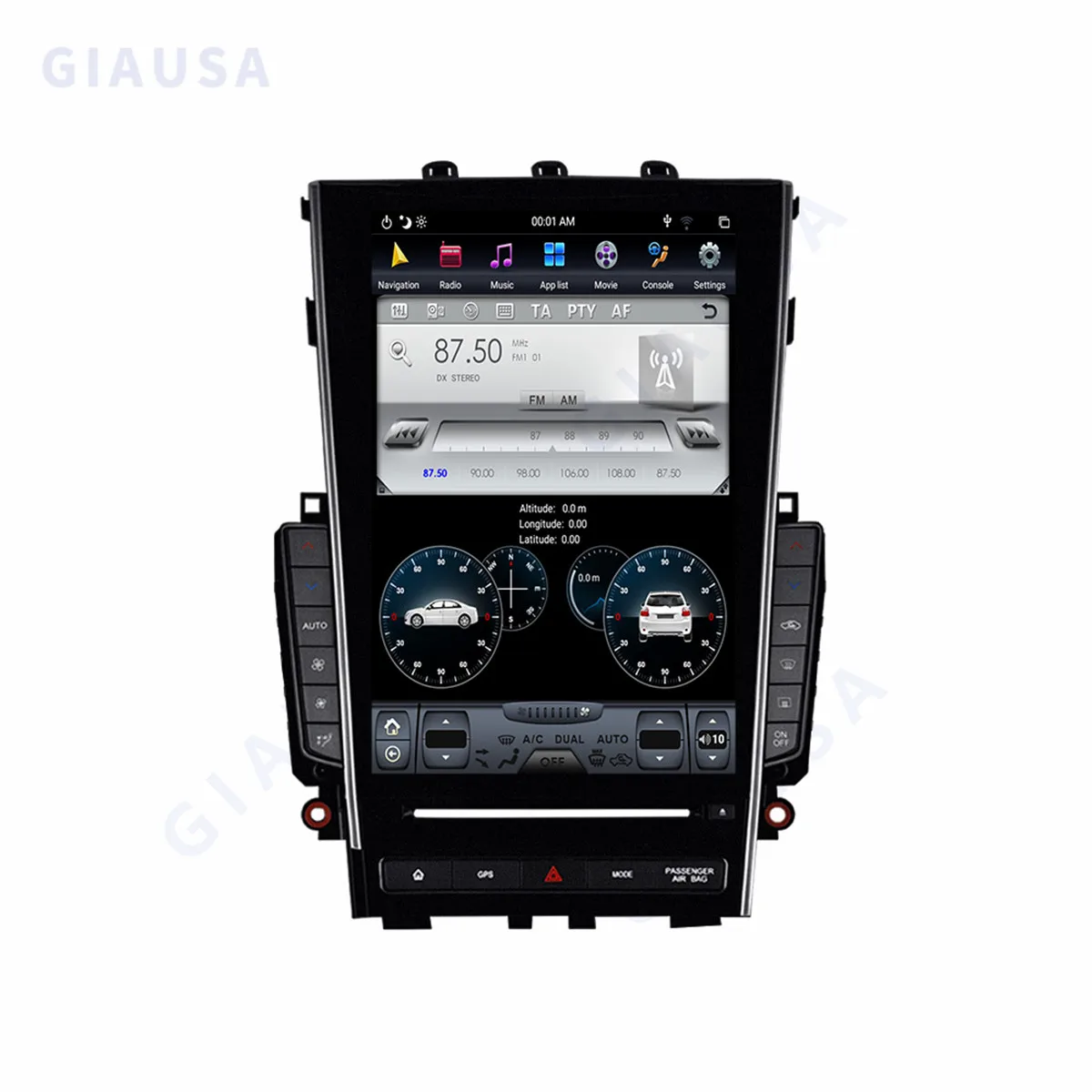 PX6 Android 13.0 128G Tesla Style Автомобильный GPS-навигатор для Infiniti Q50L 2015-2018 Мультимедийный