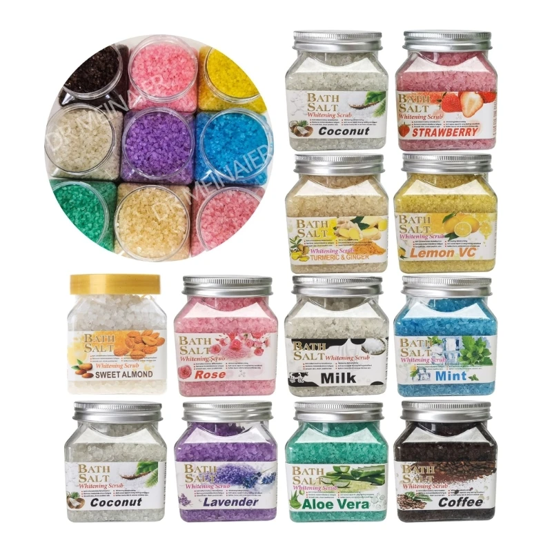 DRMEINAIER Скраб для тела с фруктовой морской солью осветляющий отшелушивающий скраб