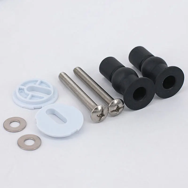 

Hotel Home Stainless Steel Durable Professional Bathroom With Gasket Easy Install Fixing Toilet Seat Expansion Screw